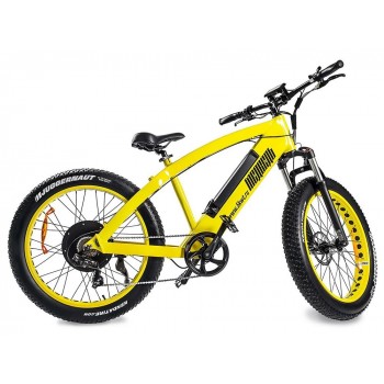 Электровелосипед электрофэтбайк Медведь 2.0 HD 750 желтый