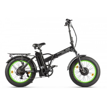 Электровелосипед VOLTECO BAD DUAL NEW Черно-салатовый