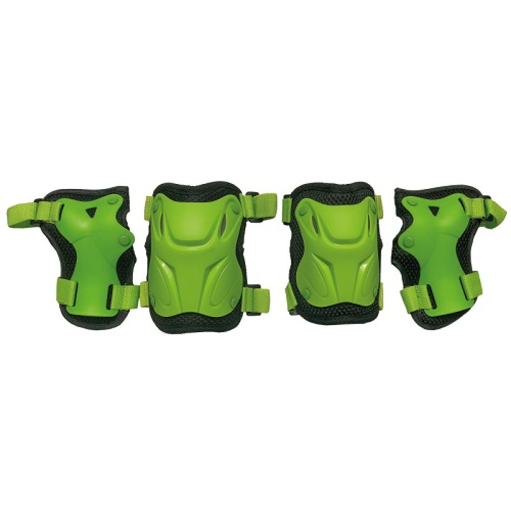 Набор защиты Tech Team Safety line 800, цвет зеленый (размеры S, M, L)