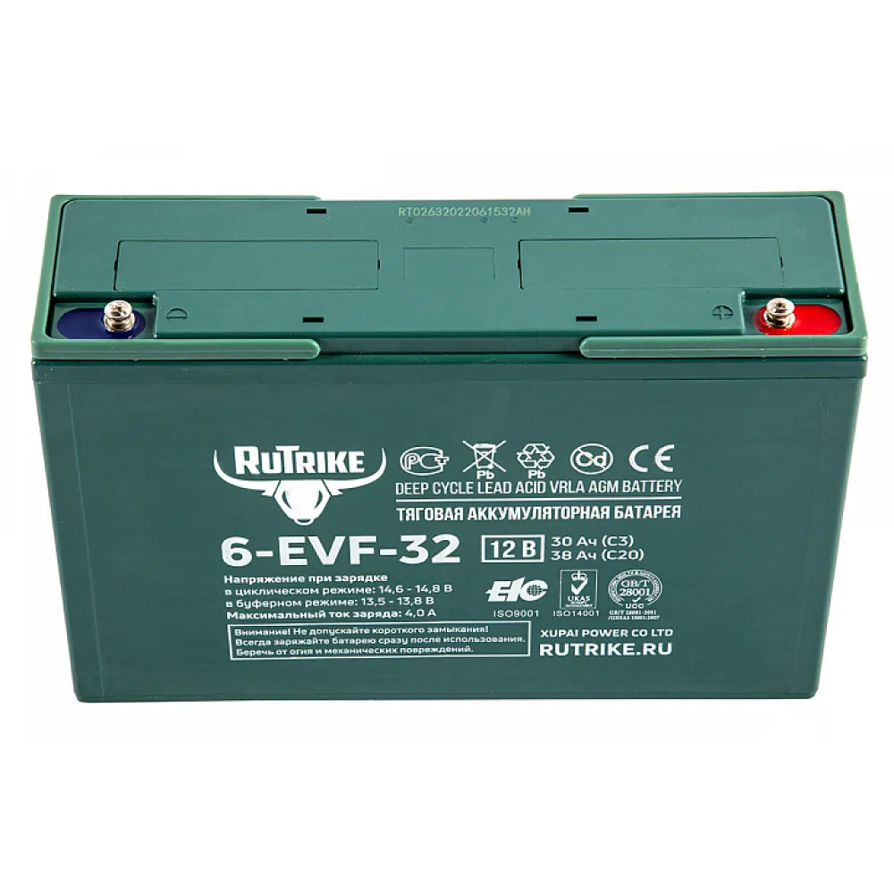 Тяговый аккумулятор RuTrike 6-EVF-32 (12V32A/H C3) 1